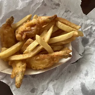 Fish and chips! Worst ever!