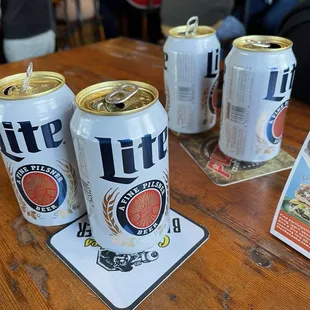 Miller Lite in a Can - ICE COLD!!