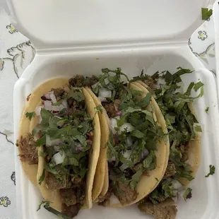 Asada street tacos, delicious!!!