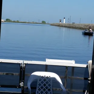 A beautiful day for a cruise. Bow shot heading to Union Point.