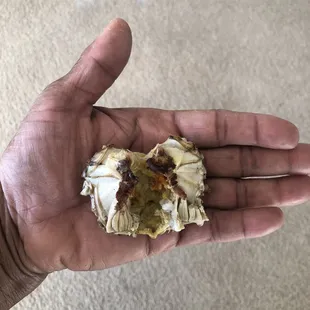 I purchased large crabs and was given small.