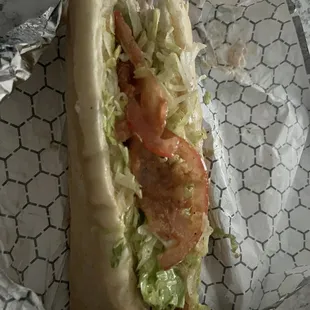 a close up of a sandwich