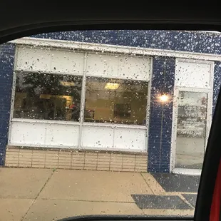 outside