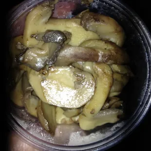 I ordered fried mushrooms...and this is what the girls gave me.