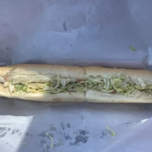 Another perfect sub, a ham and cheese with mushrooms minus tomatoes.