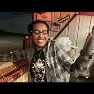 Giselle getting her groove on!