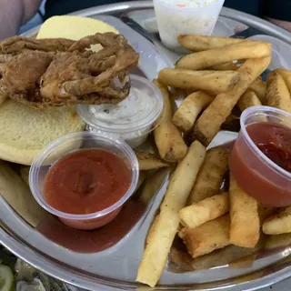 Deep Fried Softshell Crab Sandwich