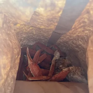 Most bomb crab in a bag!