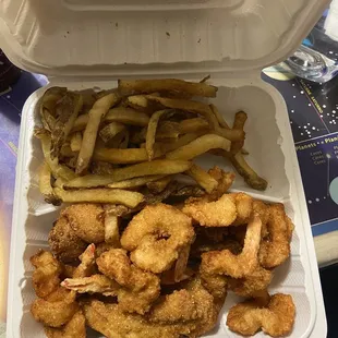 Perch Special - puppies, perch, fries &amp; shrimp