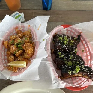 Bang Bang Shrimp and Crispy Baby Back Ribs