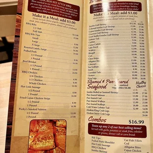 Menu as of 1/27/23