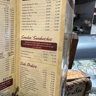 sandwiches, menu