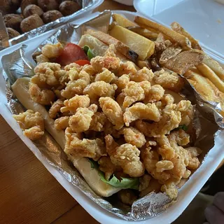 Crawfish Po Boy Sandwich
