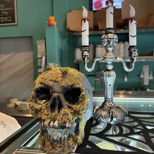 More Halloween  decor at Quackenbush