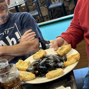 oysters and mussels, food