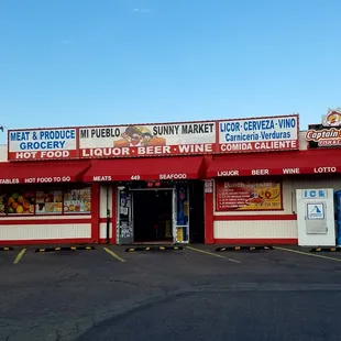 the front of the restaurant