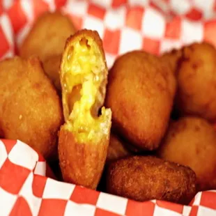 a basket of fried food