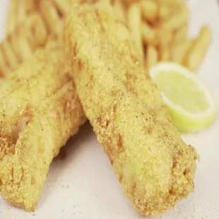 fried fish and fries