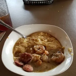 Shrimp and grits.