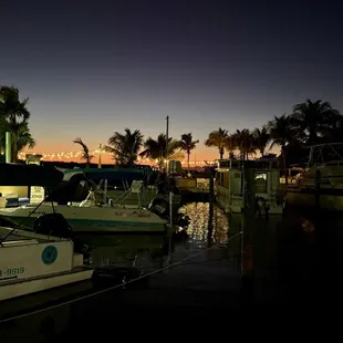 Sunset view from the dock