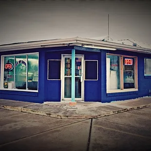 the front of the restaurant
