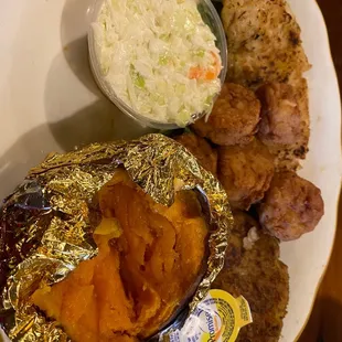 Create your own meal. They forgot my green beans and gave me coleslaw.