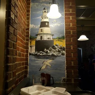 Beautiful brick mural