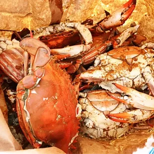 a basket of crabs