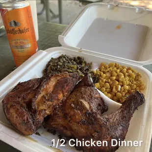1/2 BBQ Chicken Plate ($14.95)