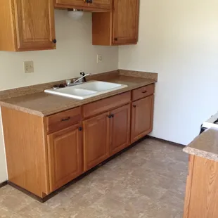 Kitchen example w/brown counter top