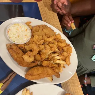 fried fish and fries