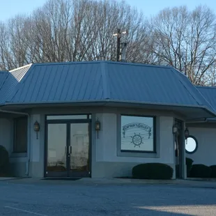 the front of the restaurant