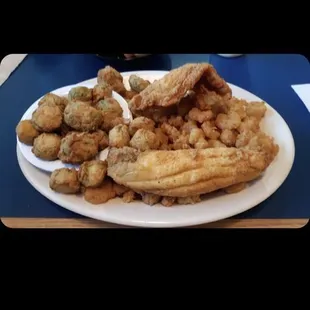 Baby Flounder &amp; Popcorn Shrimp