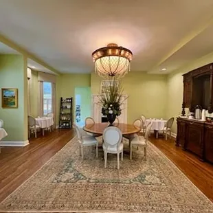 Dining area for breakfast