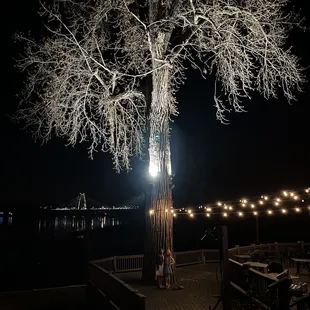 Patio area has great photo ops