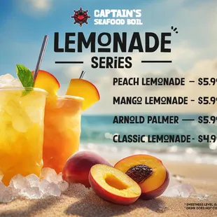 The launch of our latest drink series-- featuring a variety of fun flavored lemonade!