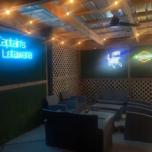 Outdoor seating area