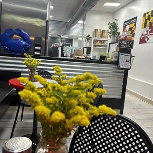 Order counter and tables