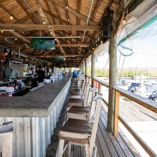 a view of the dock