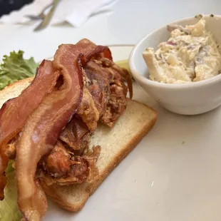 Soft shell crab with bacon! You can never go wrong with bacon!