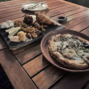 White Trumpet Mushroom Focaccia