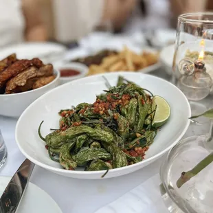 Fried Shishito Peppers - Instagram @friesandchives