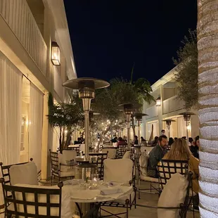 View from our table outside by the pool