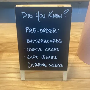 a chalk board with instructions