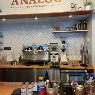 Analog coffee bar