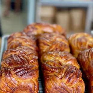 a tray of pastries