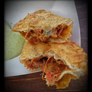 The shredded beef and cheese empanada was my favorite bite from the 2014 Taste of Madison.