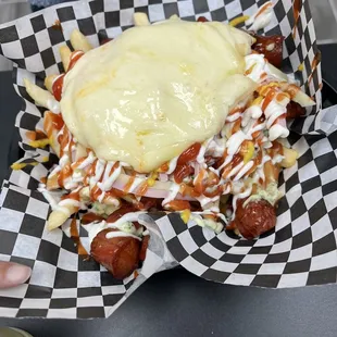 French fries with stuff