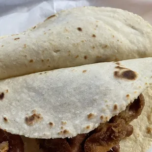 Tripa Corn Tacos.