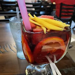 a fruity drink